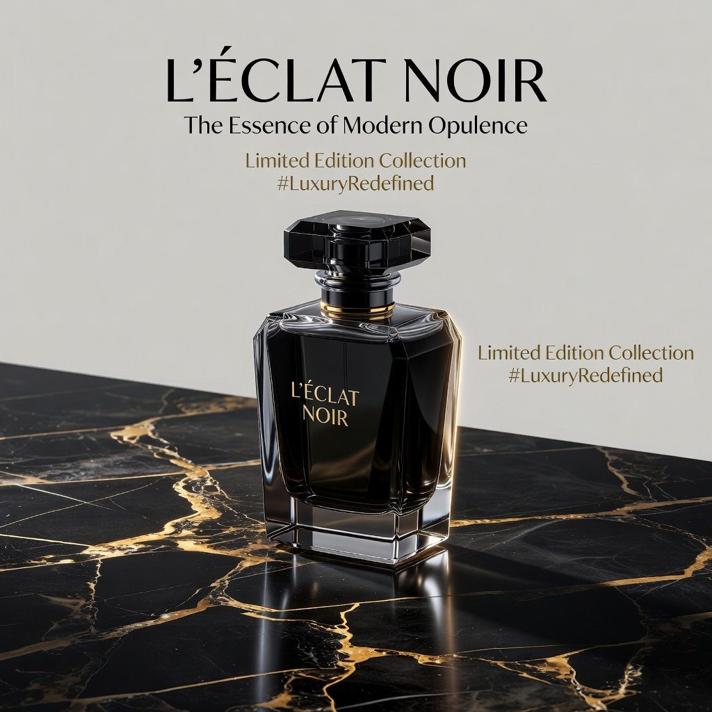Luxury perfume social media campaign preview